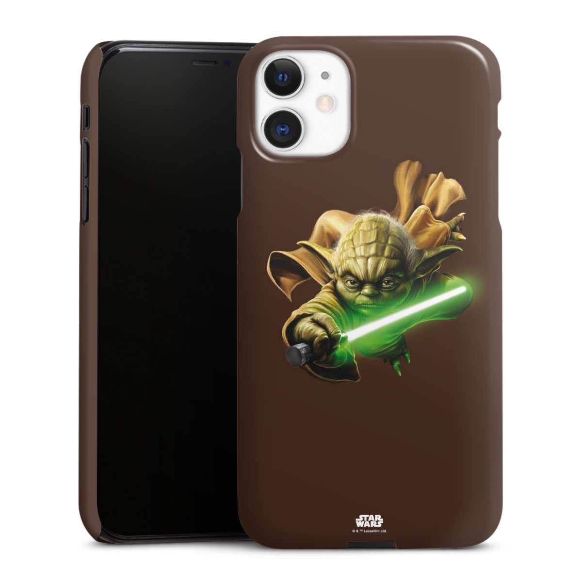 iPhone 11 Handy Premium Case Smartphone Handyhülle Schutzhülle glänzend Yoda Merchandise Star Wars Premium Case