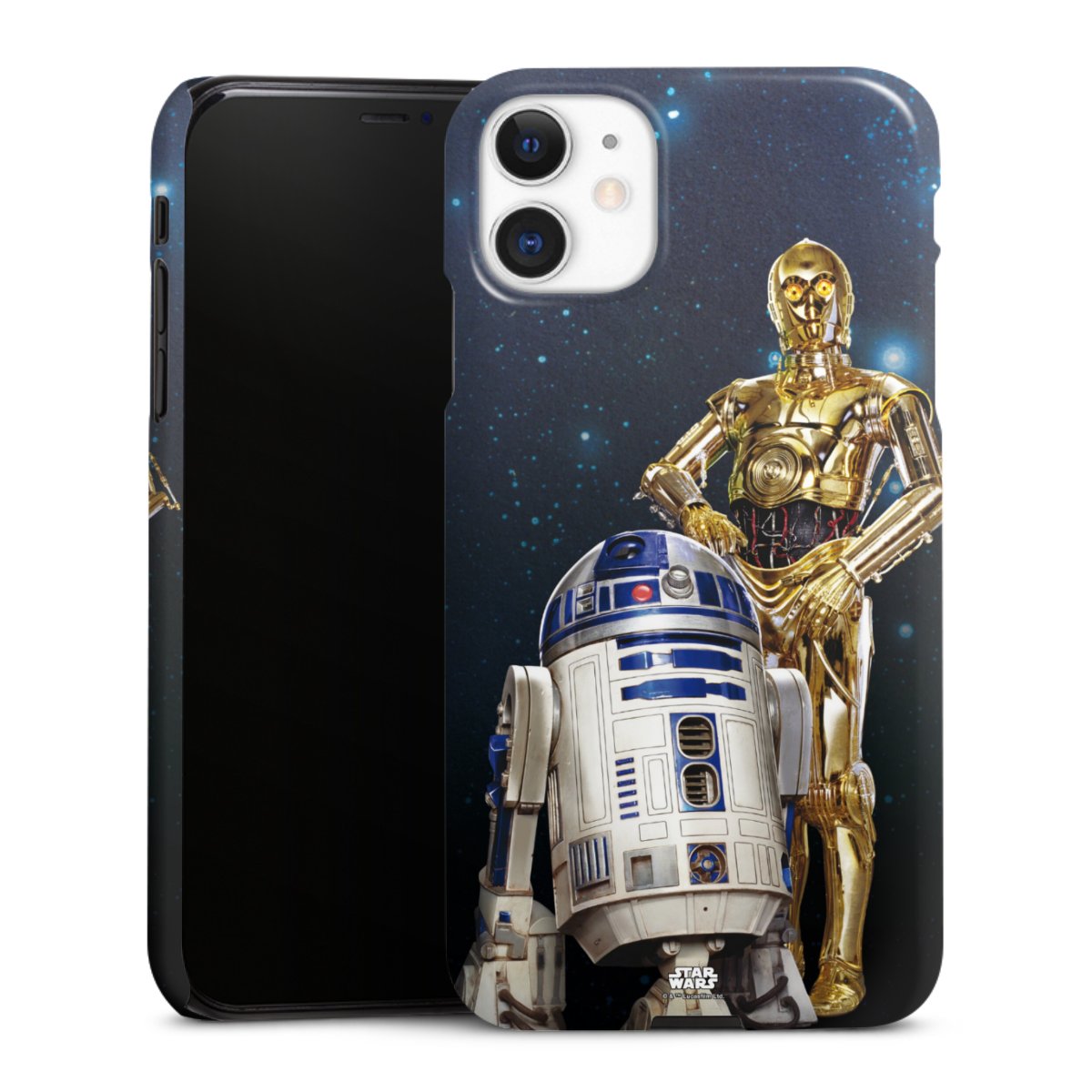 iPhone 11 Handy Premium Case Smartphone Handyhülle Schutzhülle glänzend Weltall Star Wars R2d2 Premium Case