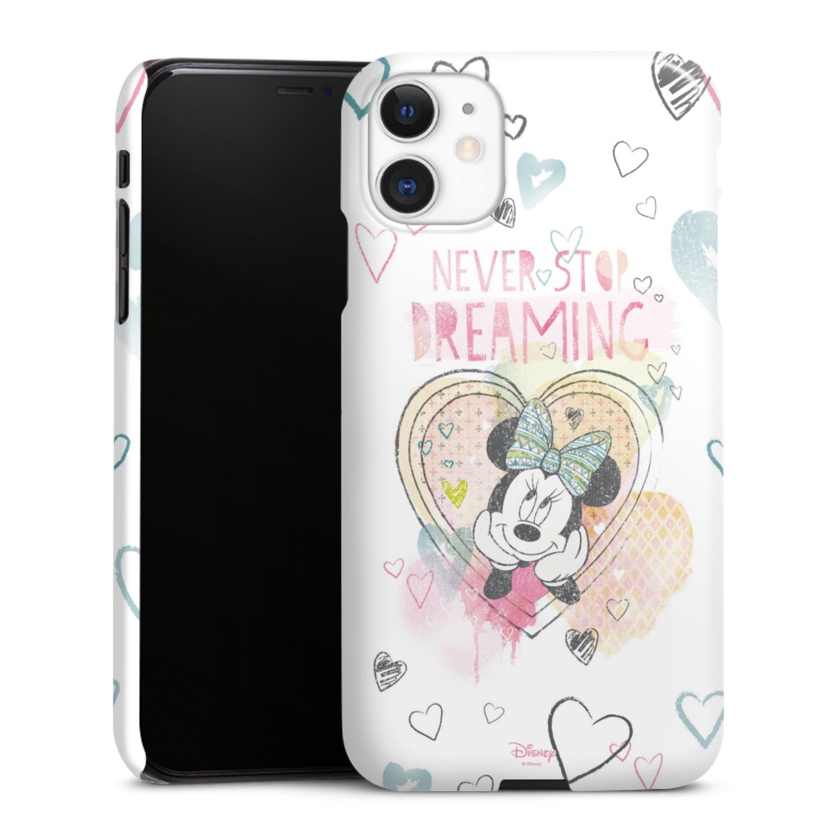 iPhone 11 Handy Premium Case Smartphone Handyhülle Schutzhülle glänzend Disney Official Licensed Product Minnie Mouse Premium Case