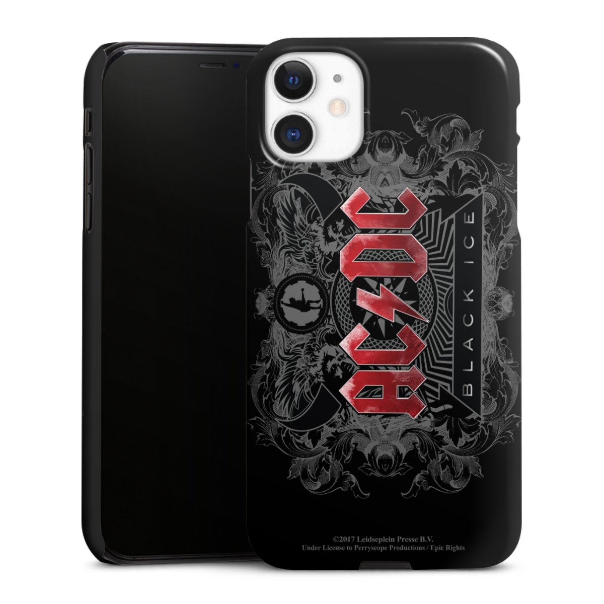 iPhone 11 Handy Premium Case Smartphone Handyhülle Schutzhülle glänzend Merchandise Black Ice Acdc Premium Case