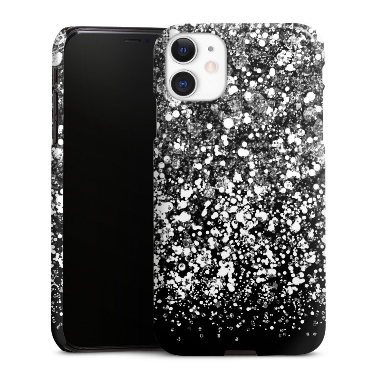 iPhone 11 Handy Premium Case Smartphone Handyhülle Schutzhülle glänzend Glitzer Snowflake Muster Premium Case