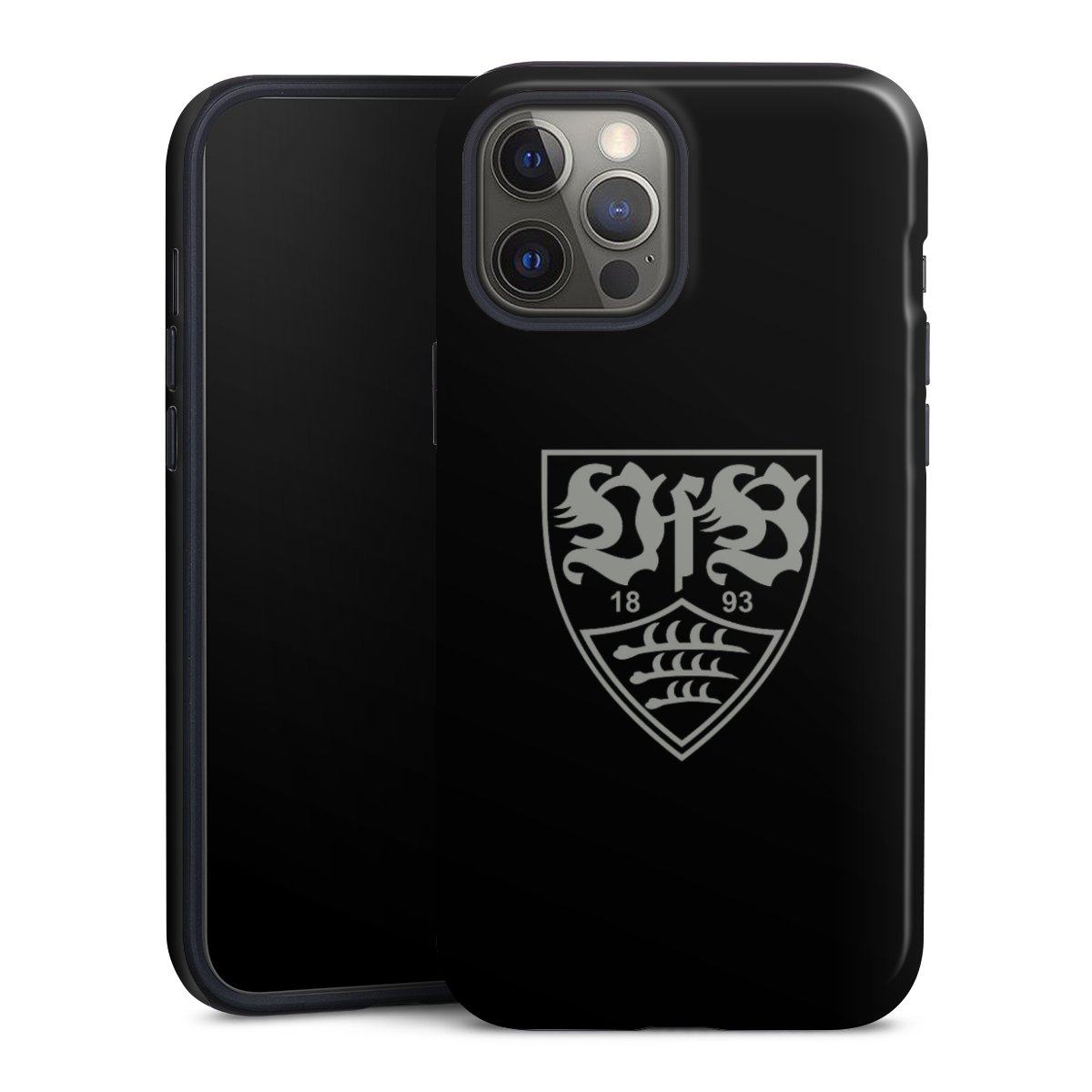 iPhone 12 Pro Max Handy Panzer Handyhülle robuste Outdoor Hülle Schutzhülle glänzend Official Licensed Product Vfb Stuttgart Tough Case