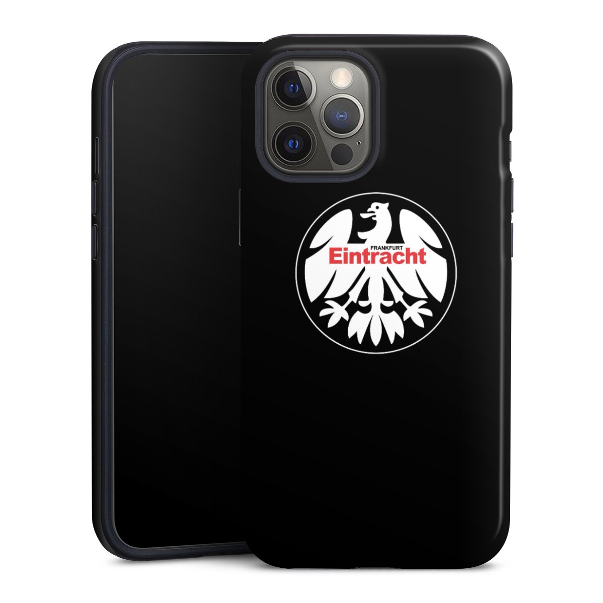 iPhone 12 Pro Max Handy Panzer Handyhülle robuste Outdoor Hülle Schutzhülle glänzend Official Licensed Product Eintracht Frankfurt Sge Tough Case