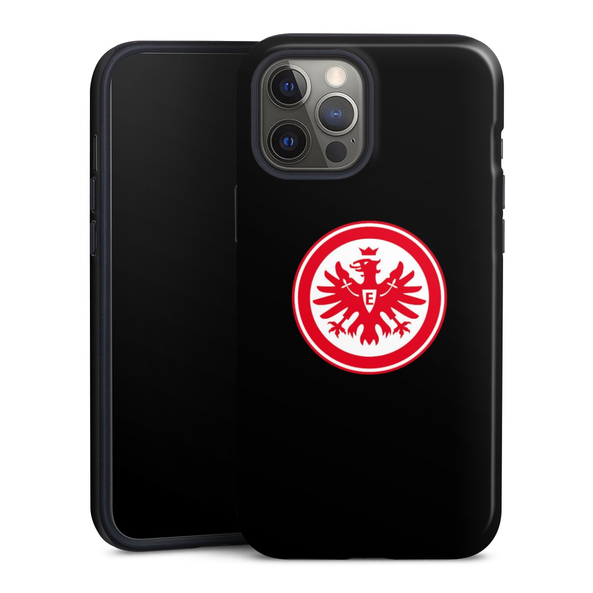 iPhone 12 Pro Max Handy Panzer Handyhülle robuste Outdoor Hülle Schutzhülle glänzend Eintracht Frankfurt Sge Eagle Tough Case