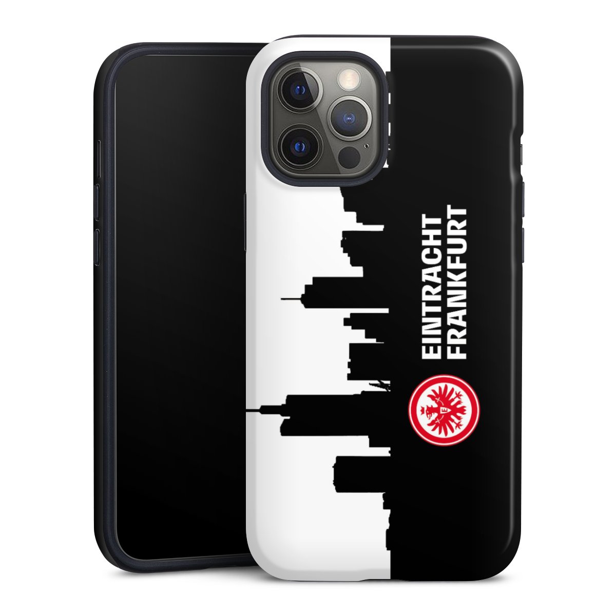 iPhone 12 Pro Max Handy Panzer Handyhülle robuste Outdoor Hülle Schutzhülle glänzend Sge Eintracht Frankfurt Official Licensed Product Tough Case