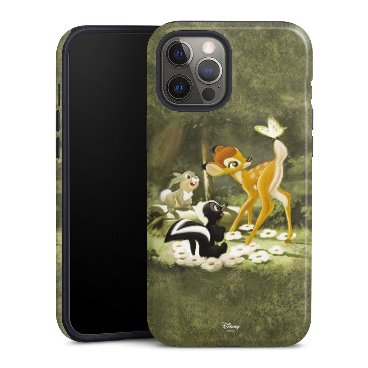 iPhone 12 Pro Max Handy Panzer Handyhülle robuste Outdoor Hülle Schutzhülle glänzend Disney Official Licensed Product Bambi Tough Case