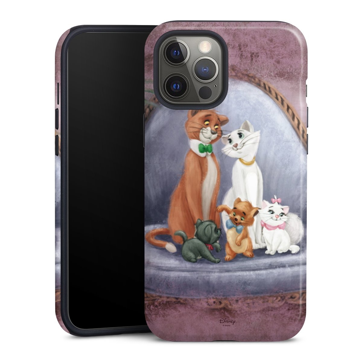 iPhone 12 Pro Max Handy Panzer Handyhülle robuste Outdoor Hülle Schutzhülle glänzend Official Licensed Product Disney Aristocats Tough Case