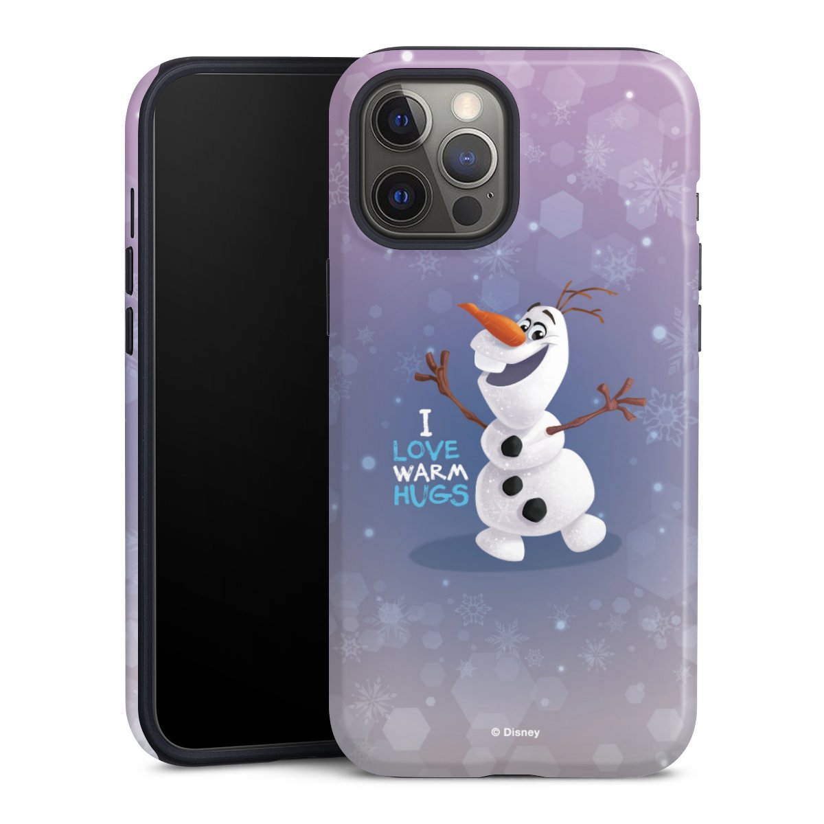 iPhone 12 Pro Max Handy Panzer Handyhülle robuste Outdoor Hülle Schutzhülle glänzend Frozen Frozen Olaf Official Licensed Product Tough Case