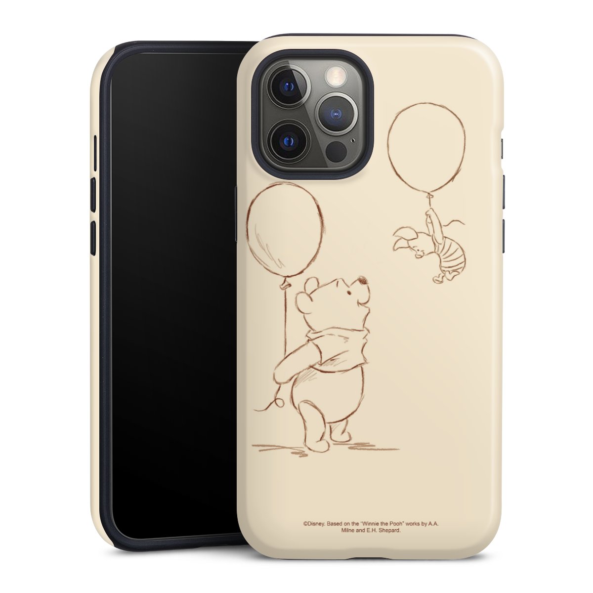 iPhone 12 Pro Max Handy Panzer Handyhülle robuste Outdoor Hülle Schutzhülle glänzend Official Licensed Product Winnie The Pooh Disney Tough Case