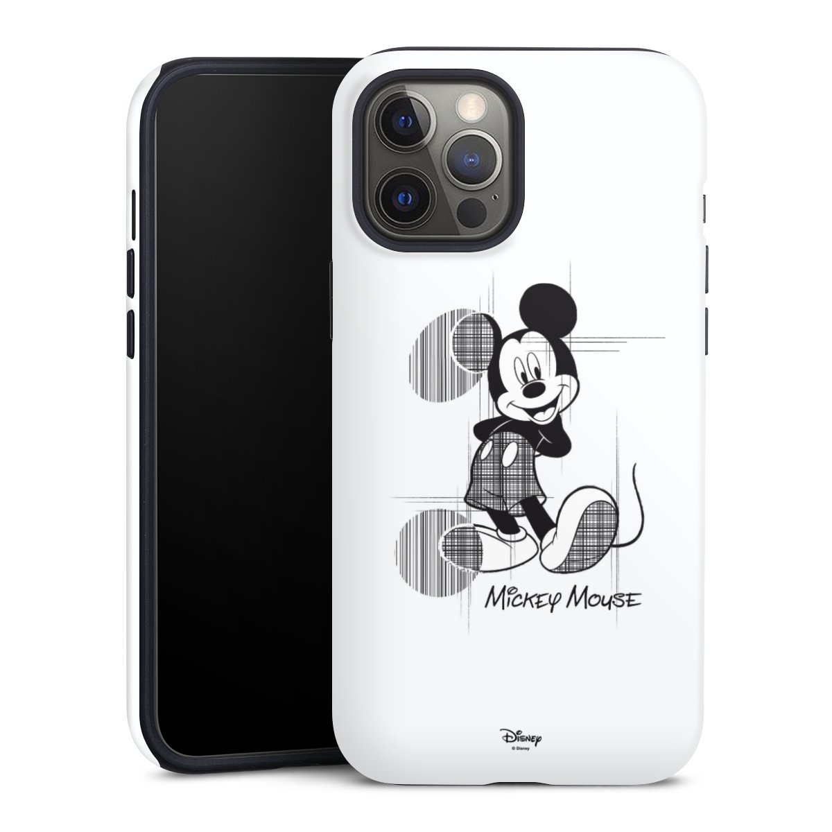 iPhone 12 Pro Max Handy Panzer Handyhülle robuste Outdoor Hülle Schutzhülle matt Official Licensed Product Mickey Mouse Disney Tough Case