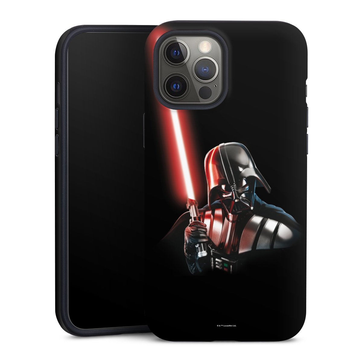 iPhone 12 Pro Max Handy Panzer Handyhülle robuste Outdoor Hülle Schutzhülle matt Darth Vader Merchandise Star Wars Tough Case