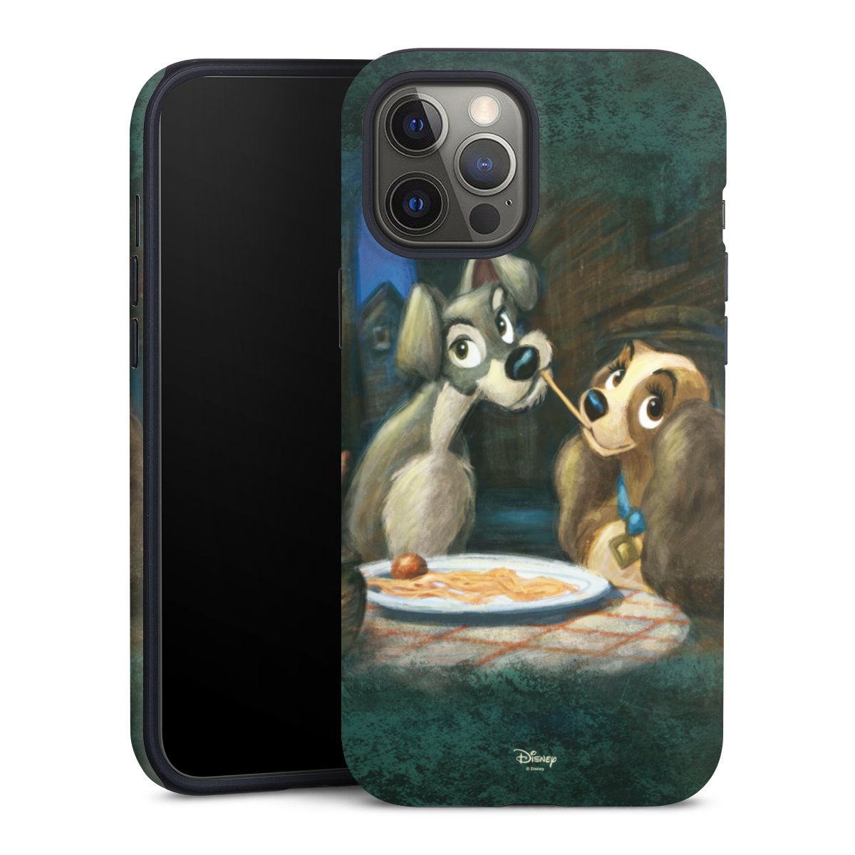 iPhone 12 Pro Max Handy Panzer Handyhülle robuste Outdoor Hülle Schutzhülle matt Lady And The Tramp Official Licensed Product Disney Tough Case