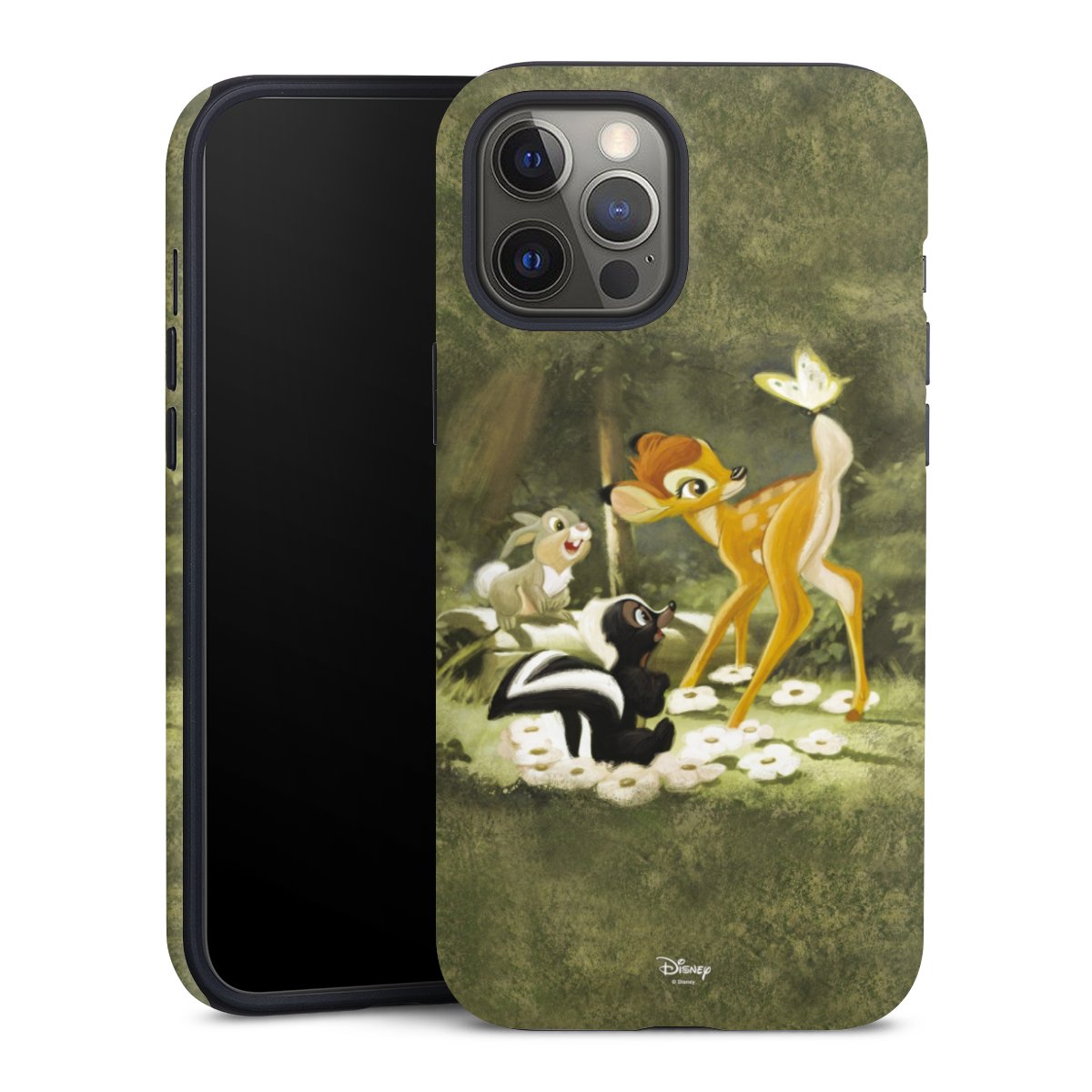 iPhone 12 Pro Max Handy Panzer Handyhülle robuste Outdoor Hülle Schutzhülle matt Disney Official Licensed Product Bambi Tough Case