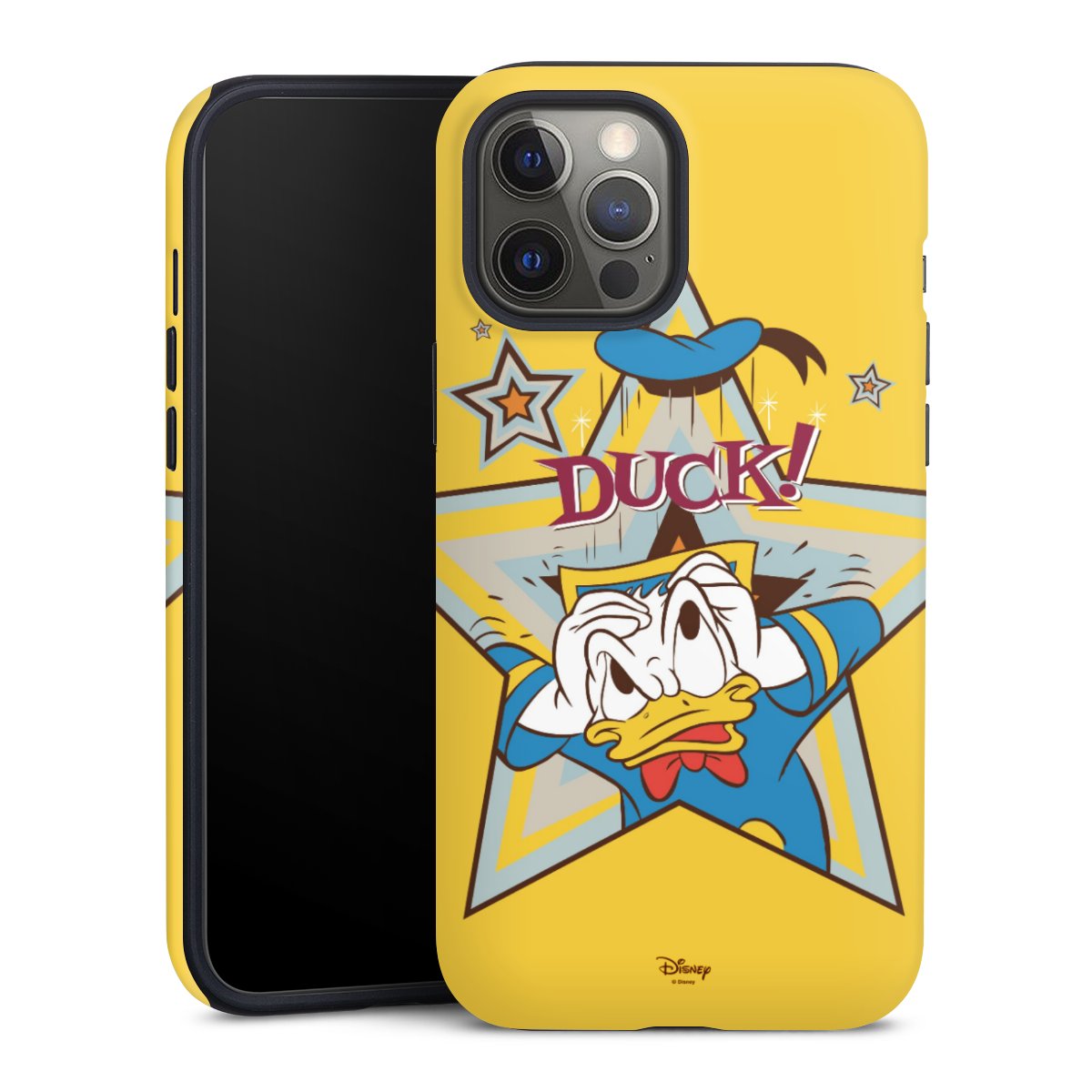 iPhone 12 Pro Max Handy Panzer Handyhülle robuste Outdoor Hülle Schutzhülle matt Donald Duck Disney Official Licensed Product Tough Case