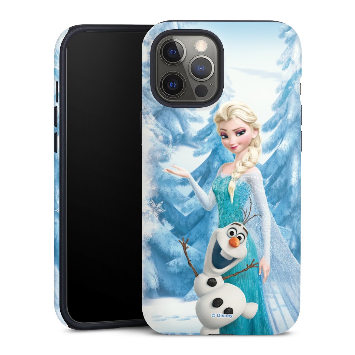 iPhone 12 Pro Max Handy Panzer Handyhülle robuste Outdoor Hülle Schutzhülle matt Frozen Elsa Disney Official Licensed Product Tough Case