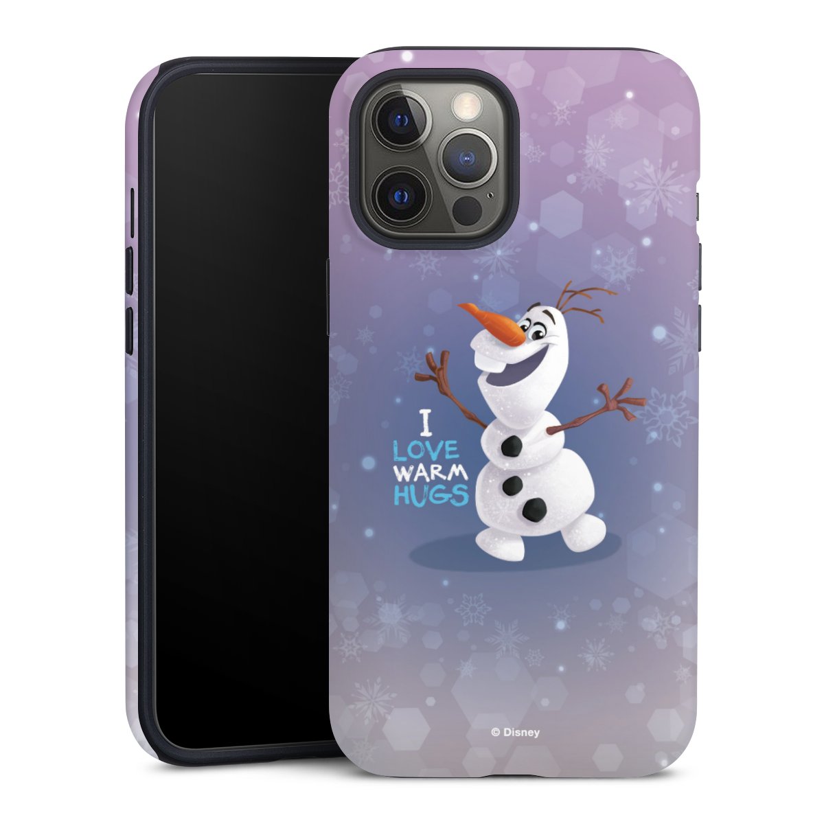 iPhone 12 Pro Max Handy Panzer Handyhülle robuste Outdoor Hülle Schutzhülle matt Frozen Olaf Frozen Official Licensed Product Tough Case