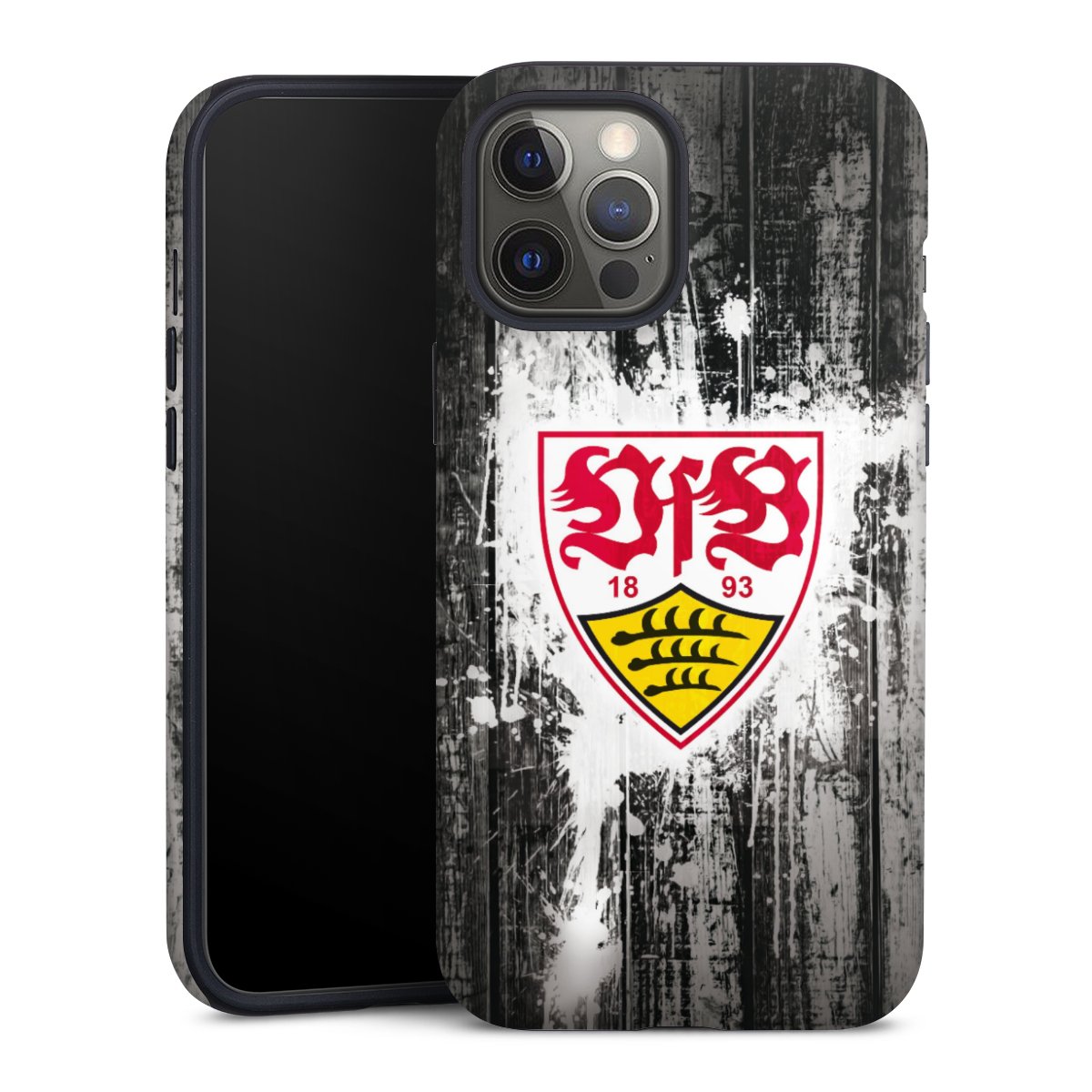 iPhone 12 Pro Max Handy Panzer Handyhülle robuste Outdoor Hülle Schutzhülle matt Official Licensed Product Vfb Stuttgart Tough Case