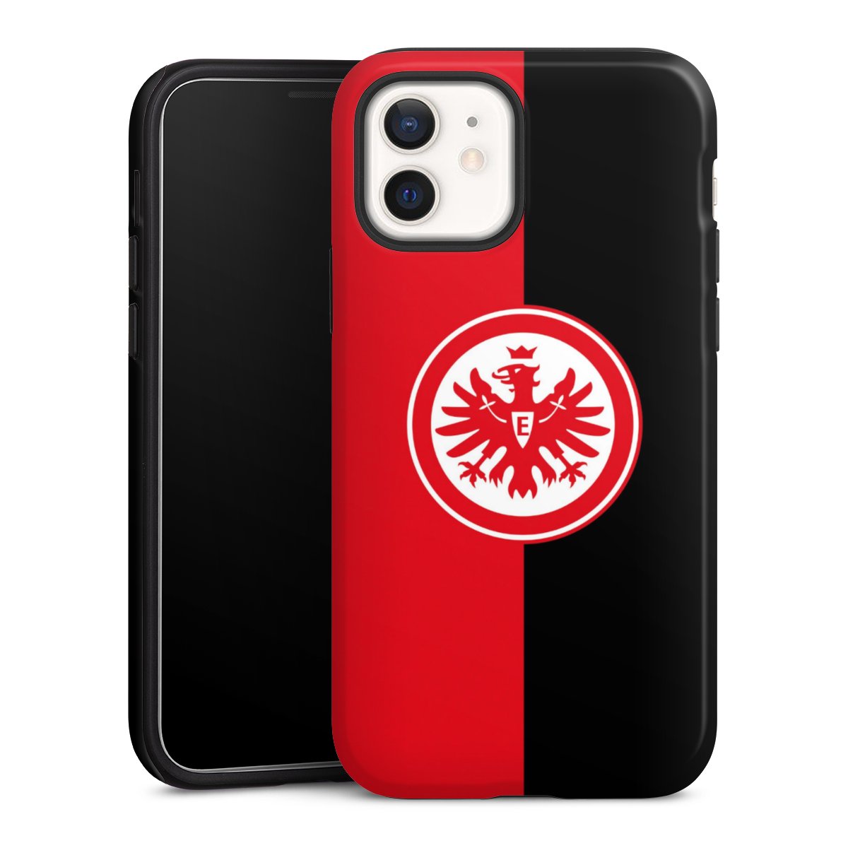 iPhone 12 mini Handy Panzer Handyhülle robuste Outdoor Hülle Schutzhülle glänzend Official Licensed Product Eintracht Frankfurt Sge Tough Case