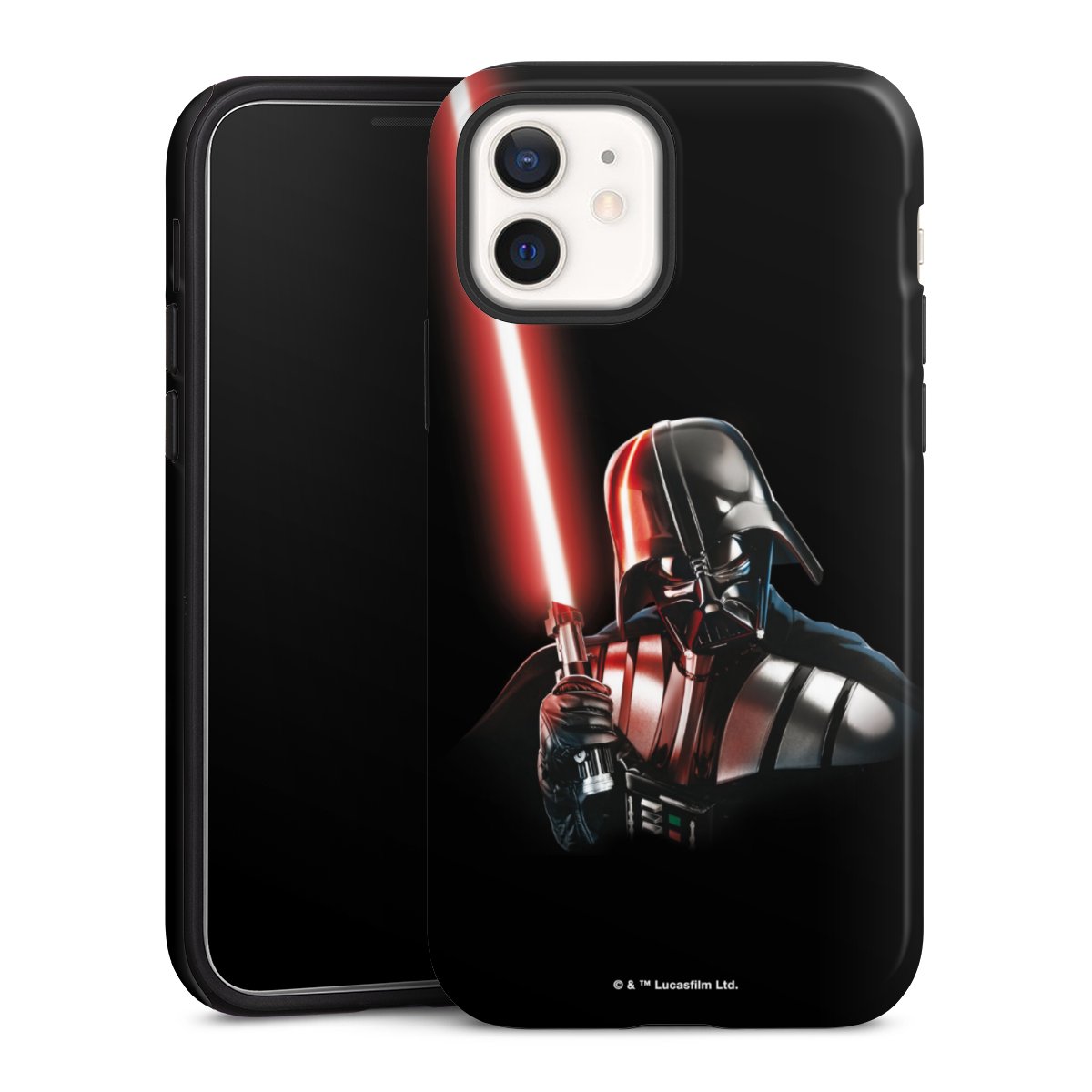 iPhone 12 mini Handy Panzer Handyhülle robuste Outdoor Hülle Schutzhülle glänzend Star Wars Merchandise Darth Vader Tough Case