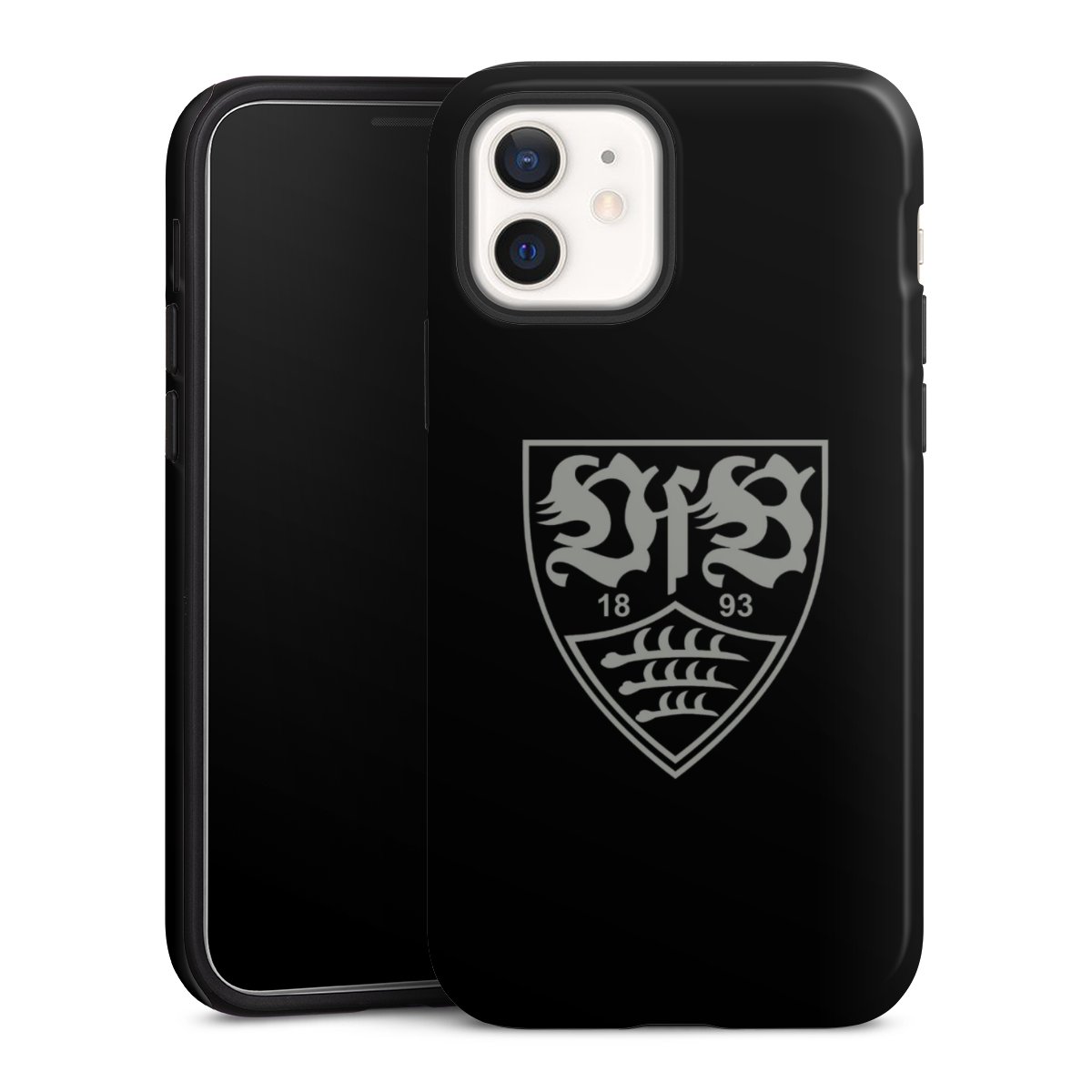 iPhone 12 mini Handy Panzer Handyhülle robuste Outdoor Hülle Schutzhülle glänzend Official Licensed Product Vfb Stuttgart Tough Case