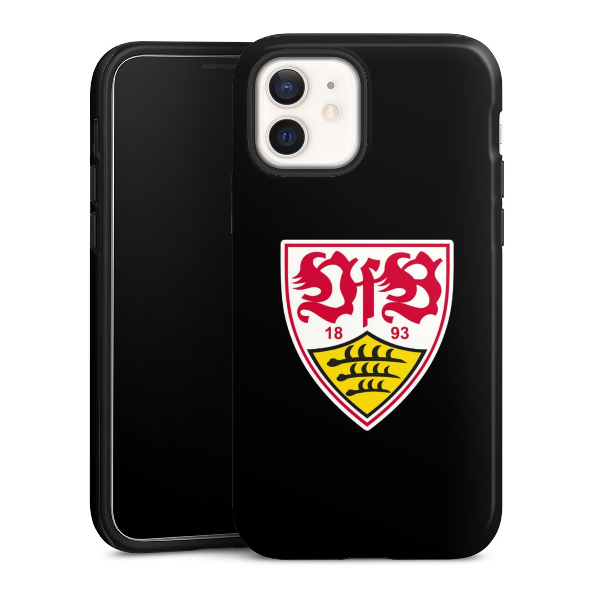 iPhone 12 mini Handy Panzer Handyhülle robuste Outdoor Hülle Schutzhülle glänzend Vfb Stuttgart Official Licensed Product Coat Of Arms Tough Case