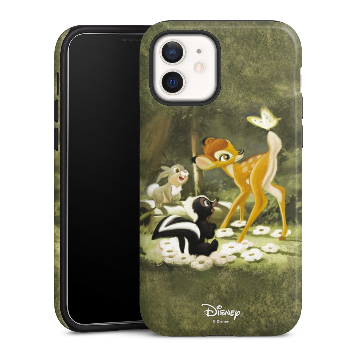 iPhone 12 mini Handy Panzer Handyhülle robuste Outdoor Hülle Schutzhülle glänzend Disney Official Licensed Product Bambi Tough Case