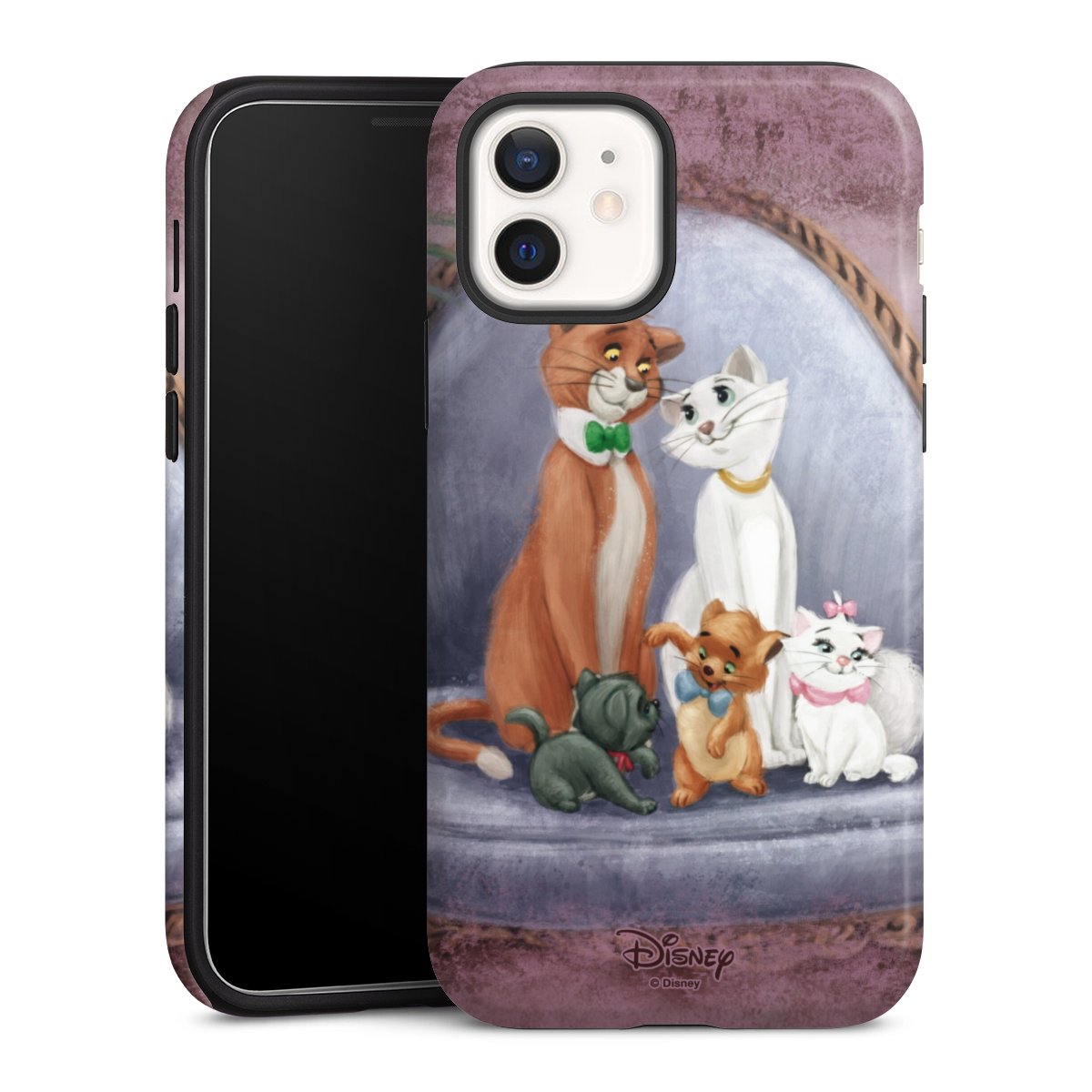 iPhone 12 mini Handy Panzer Handyhülle robuste Outdoor Hülle Schutzhülle glänzend Official Licensed Product Disney Aristocats Tough Case