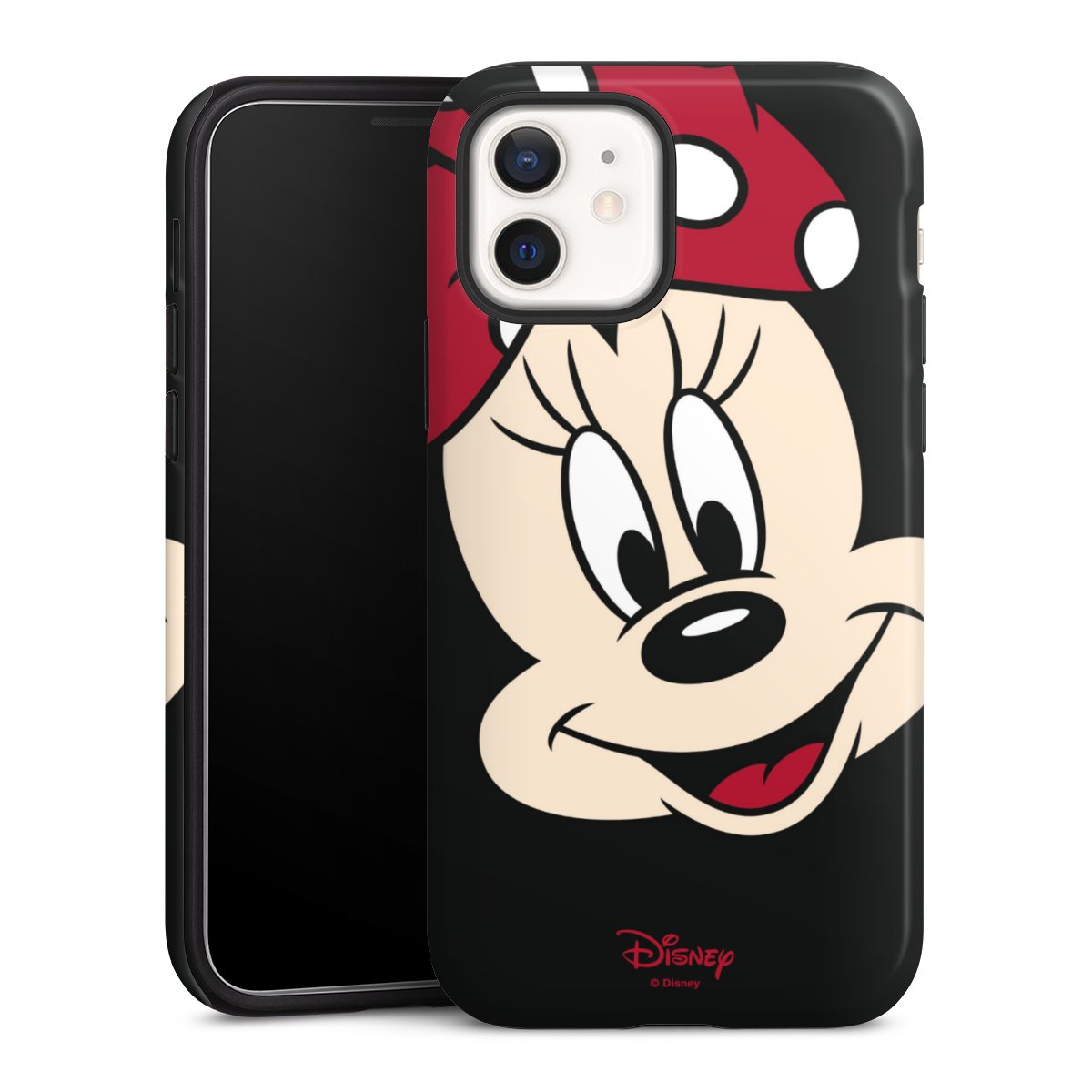 iPhone 12 mini Handy Panzer Handyhülle robuste Outdoor Hülle Schutzhülle glänzend Minnie Mouse Official Licensed Product Disney Tough Case