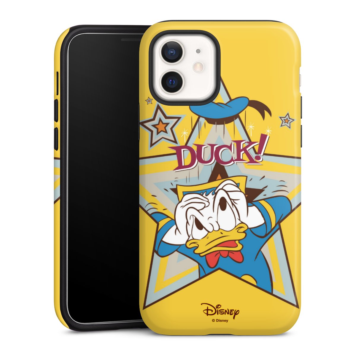 iPhone 12 mini Handy Panzer Handyhülle robuste Outdoor Hülle Schutzhülle glänzend Official Licensed Product Donald Duck Disney Tough Case