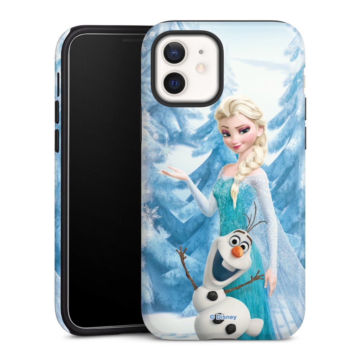 iPhone 12 mini Handy Panzer Handyhülle robuste Outdoor Hülle Schutzhülle glänzend Official Licensed Product Frozen Elsa Disney Tough Case