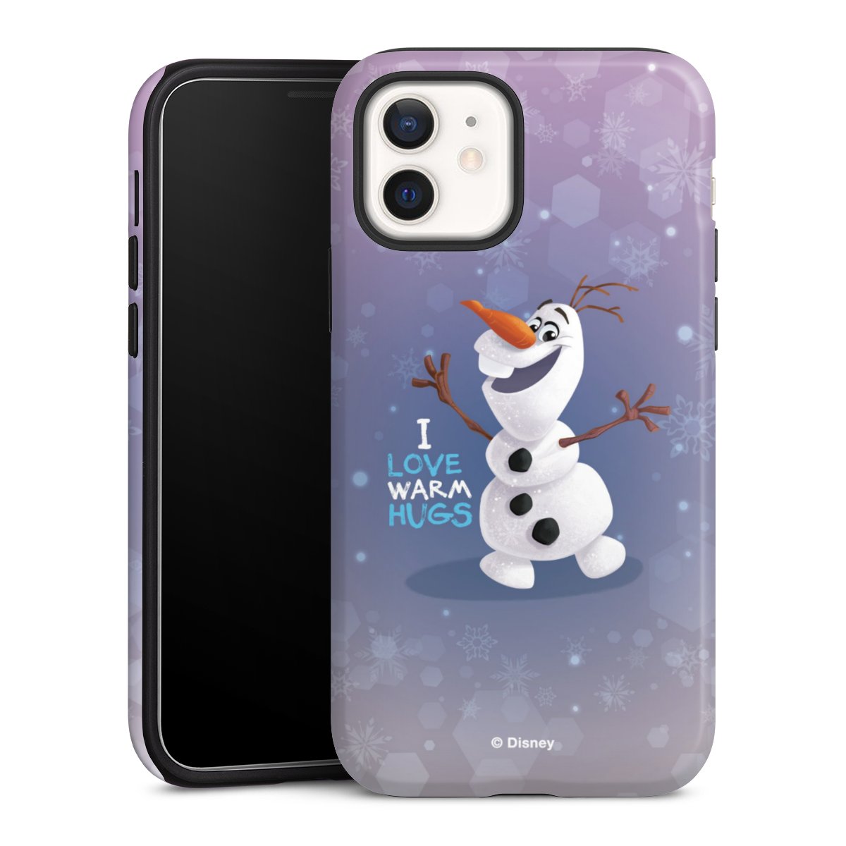 iPhone 12 mini Handy Panzer Handyhülle robuste Outdoor Hülle Schutzhülle glänzend Frozen Frozen Olaf Official Licensed Product Tough Case