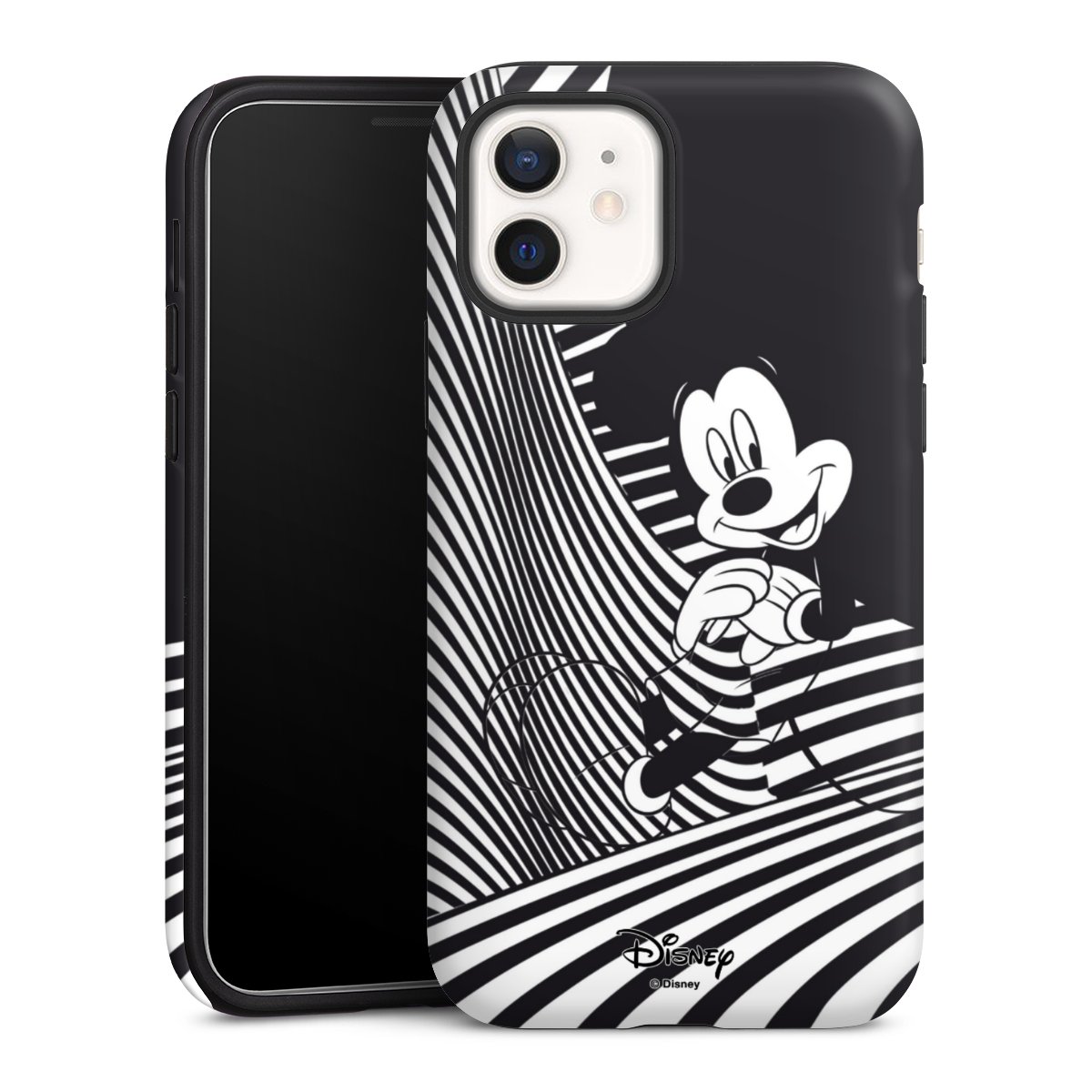 iPhone 12 mini Handy Panzer Handyhülle robuste Outdoor Hülle Schutzhülle matt Disney Official Licensed Product Mickey Mouse Tough Case