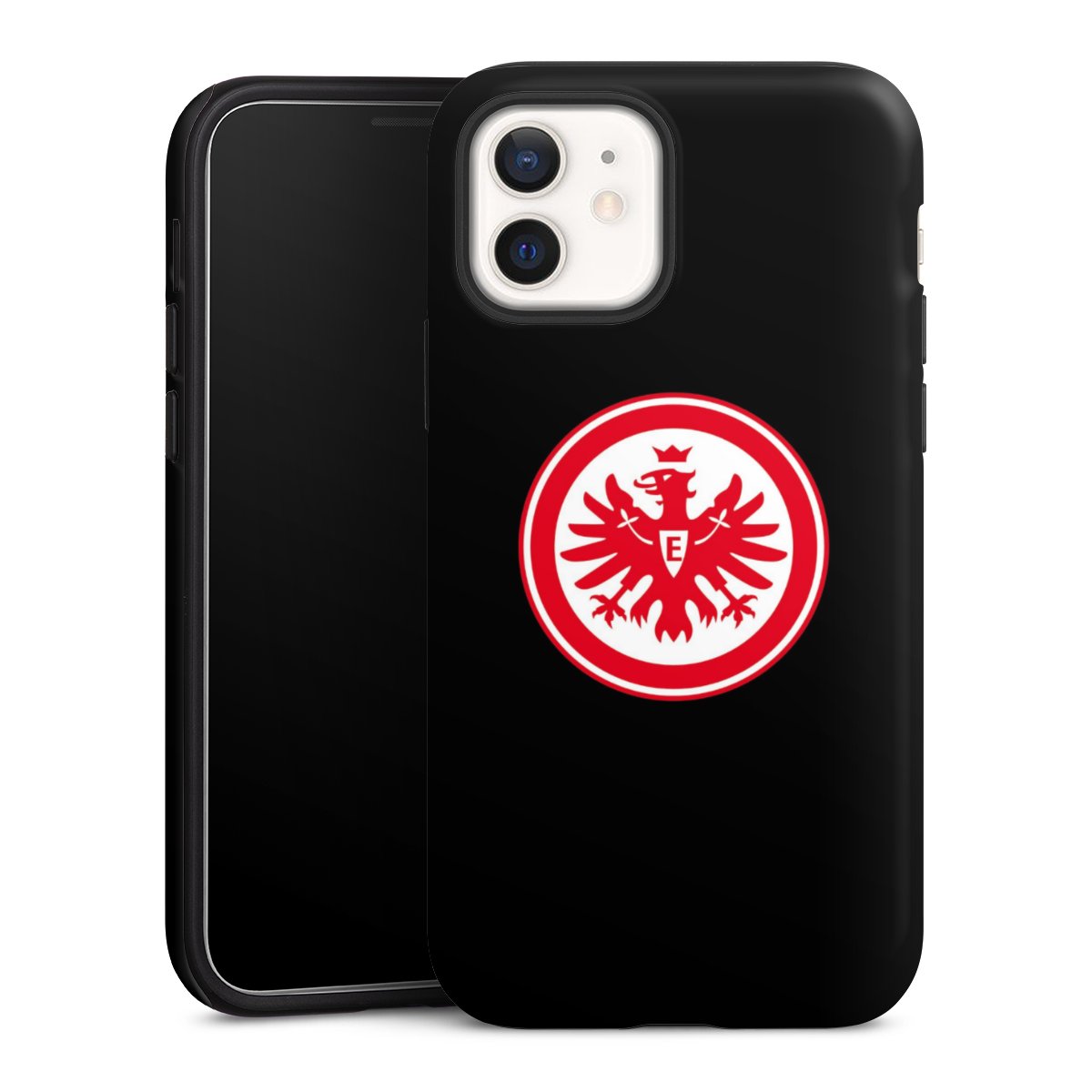 iPhone 12 mini Handy Panzer Handyhülle robuste Outdoor Hülle Schutzhülle matt Eintracht Frankfurt Sge Eagle Tough Case