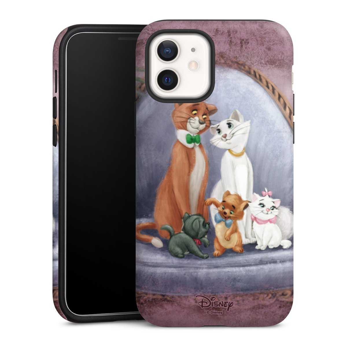 iPhone 12 mini Handy Panzer Handyhülle robuste Outdoor Hülle Schutzhülle matt Official Licensed Product Disney Aristocats Tough Case