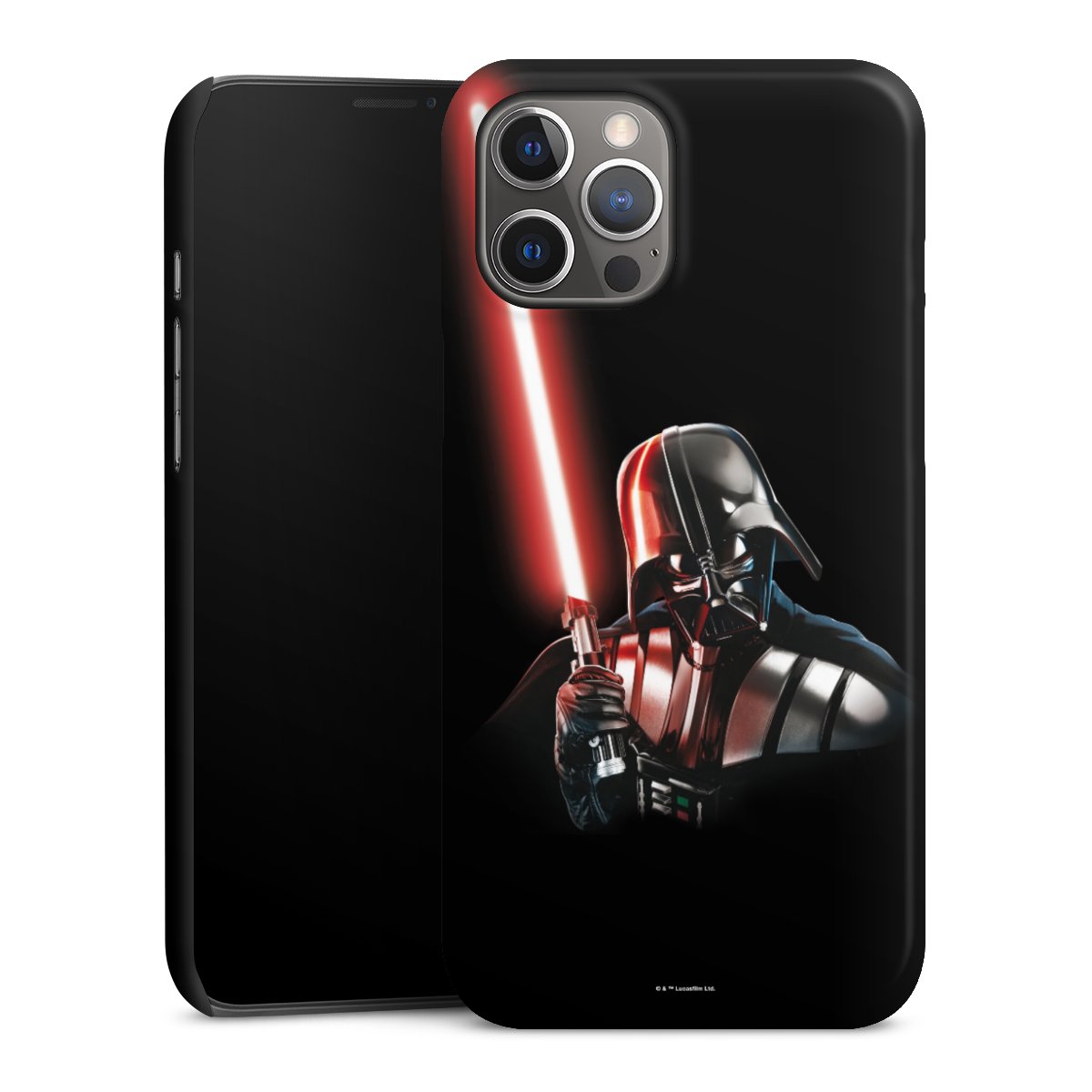 iPhone 12 Pro Max Handy Premium Case Smartphone Handyhülle Schutzhülle glänzend Star Wars Merchandise Darth Vader Premium Case