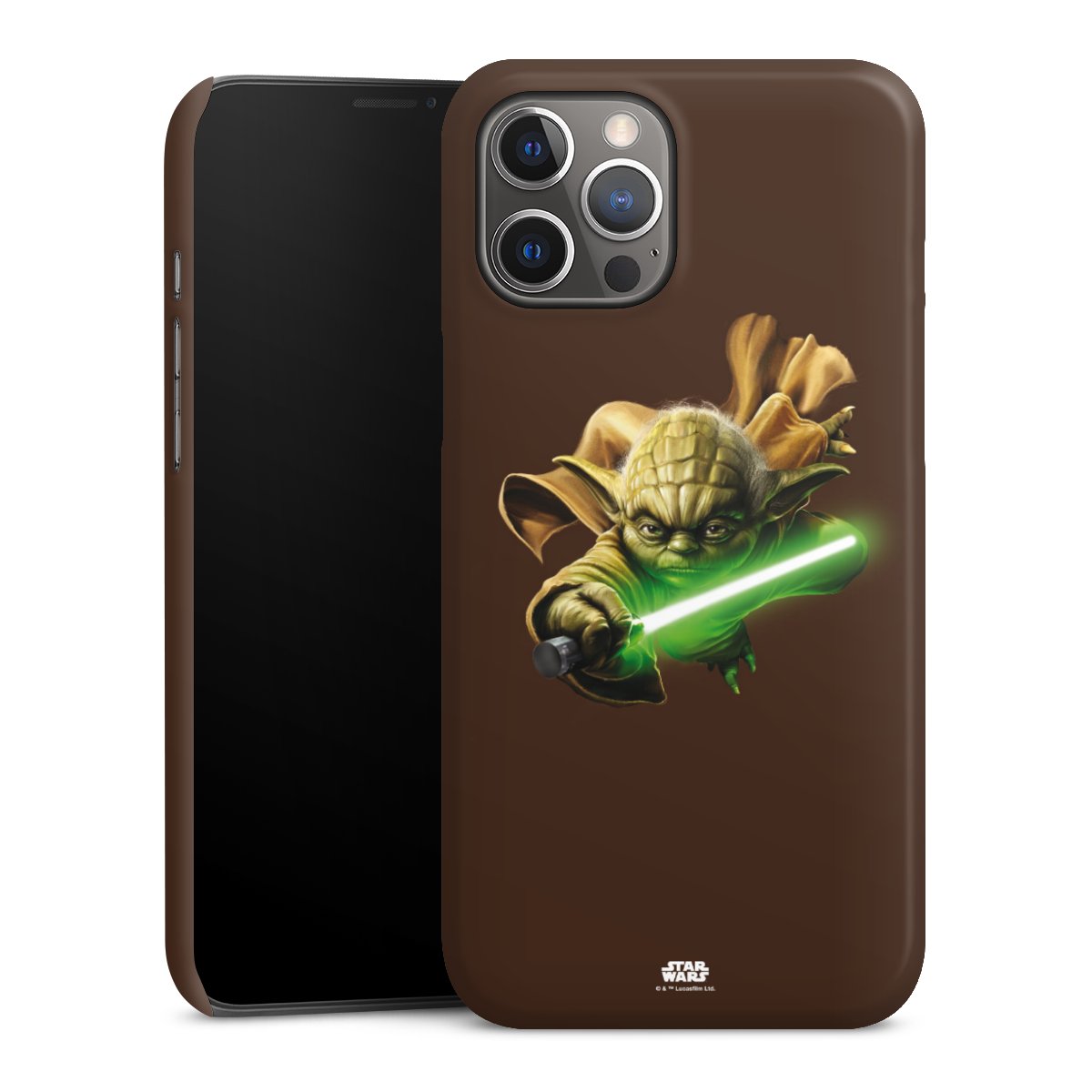 iPhone 12 Pro Max Handy Premium Case Smartphone Handyhülle Schutzhülle glänzend Yoda Merchandise Star Wars Premium Case