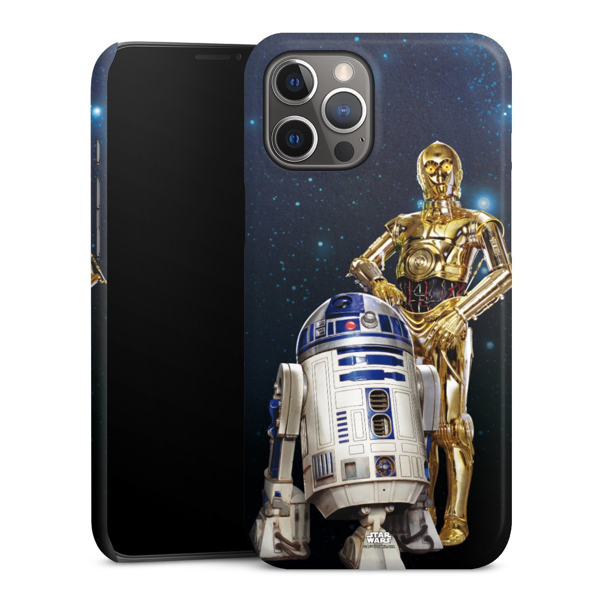 iPhone 12 Pro Max Handy Premium Case Smartphone Handyhülle Schutzhülle glänzend Weltall Star Wars R2d2 Premium Case