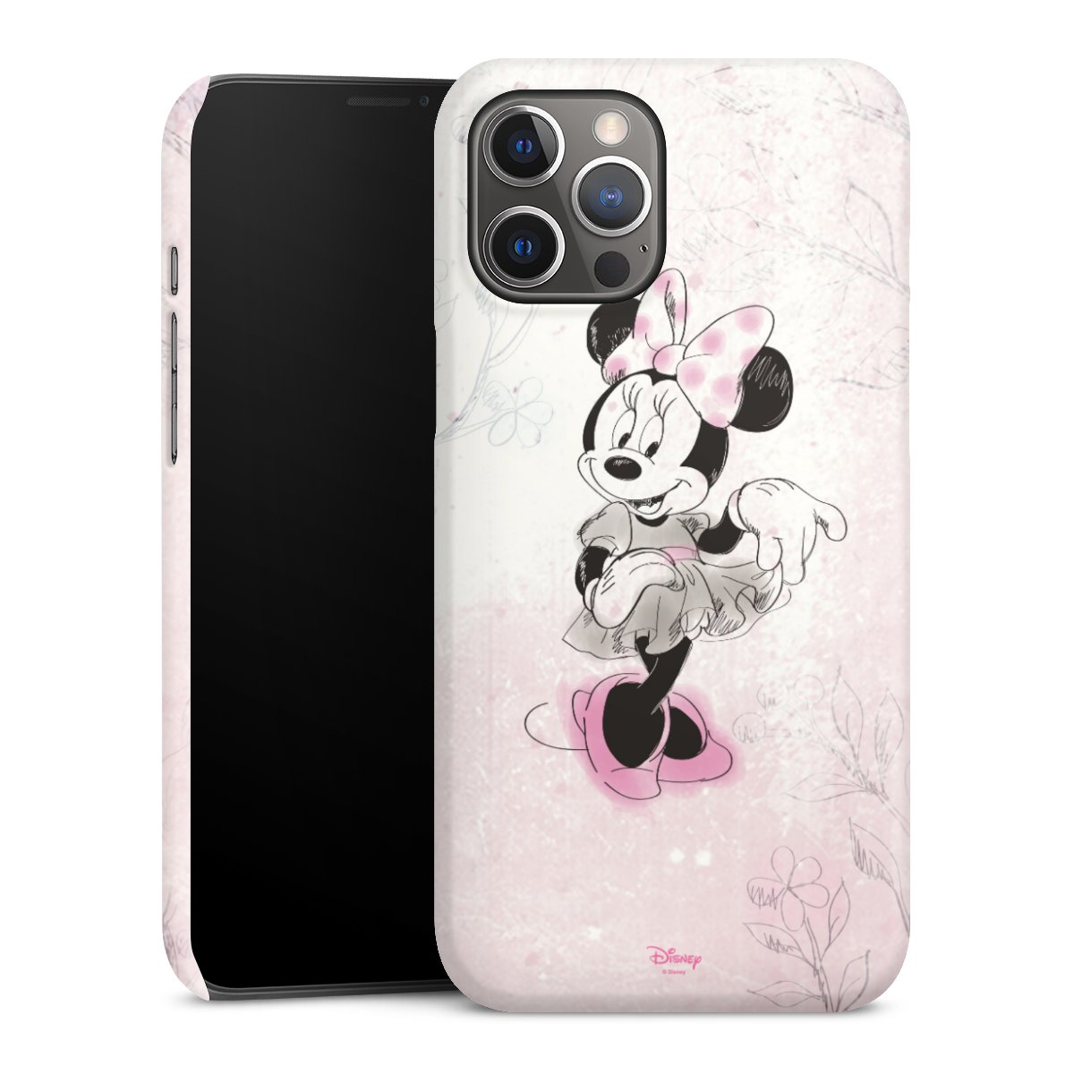 iPhone 12 Pro Max Handy Premium Case Smartphone Handyhülle Schutzhülle glänzend Disney Minnie Mouse Vintage Premium Case