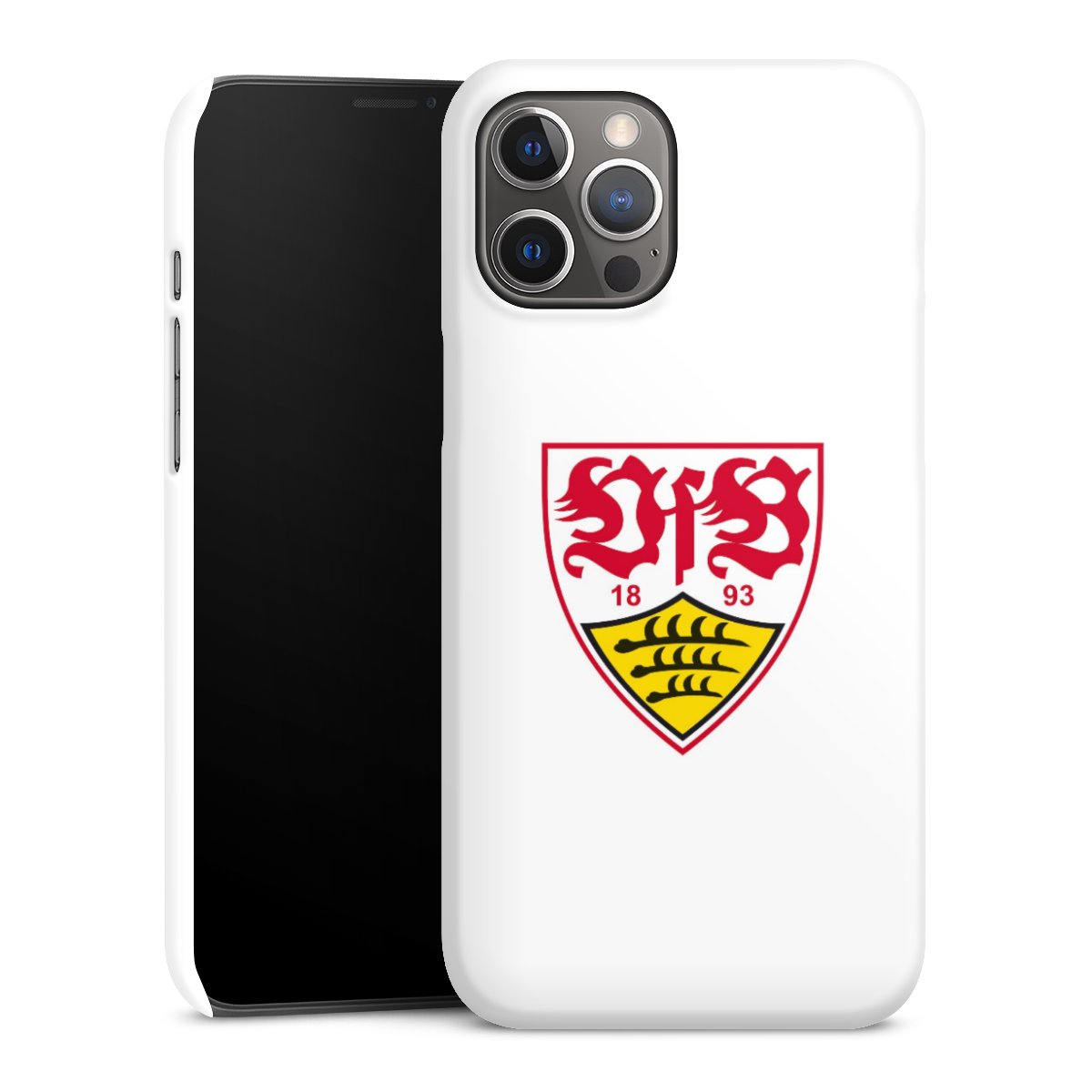 iPhone 12 Pro Max Handy Premium Case Smartphone Handyhülle Schutzhülle glänzend Logo Official Licensed Product Vfb Stuttgart Premium Case