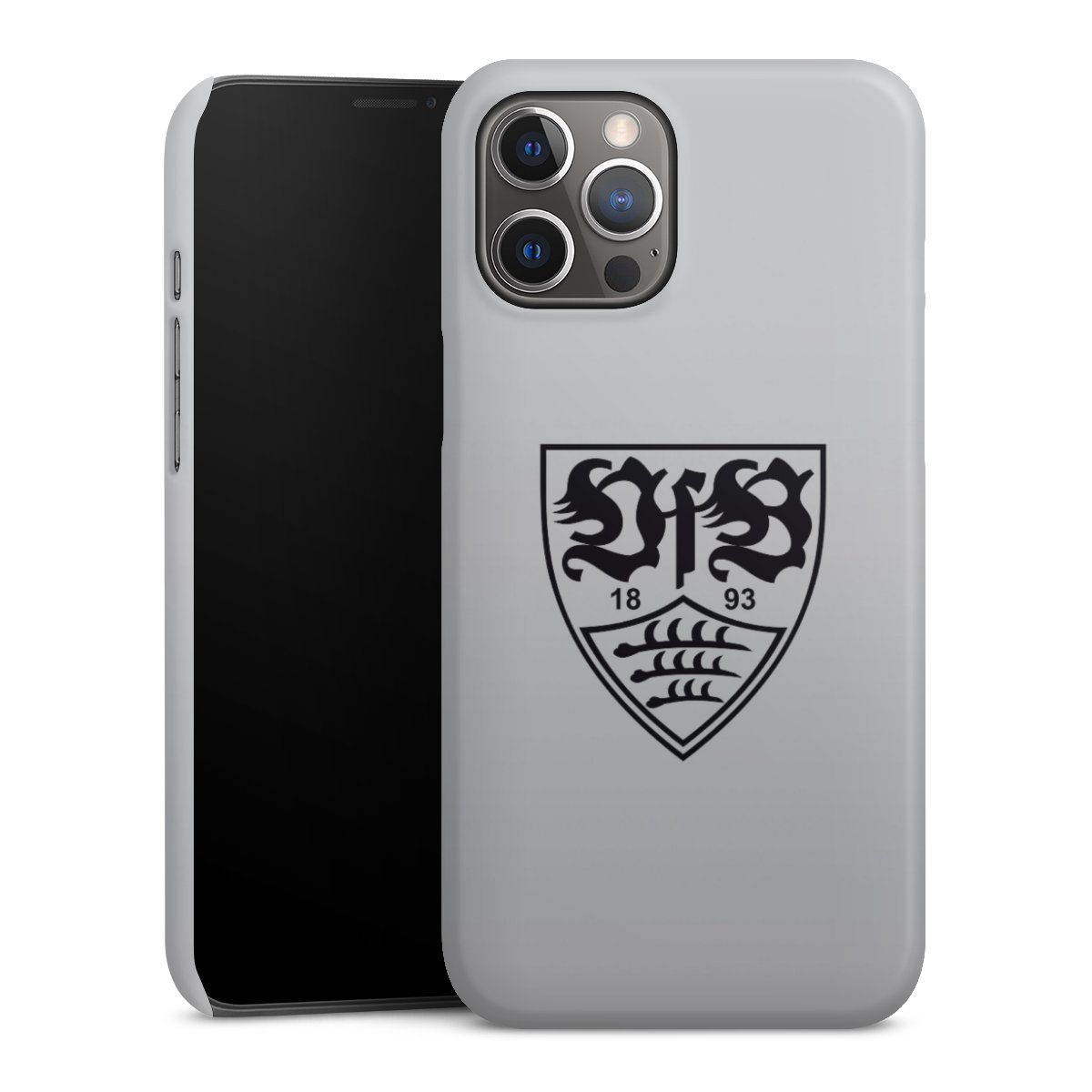 iPhone 12 Pro Max Handy Premium Case Smartphone Handyhülle Schutzhülle glänzend Logo Vfb Stuttgart Official Licensed Product Premium Case