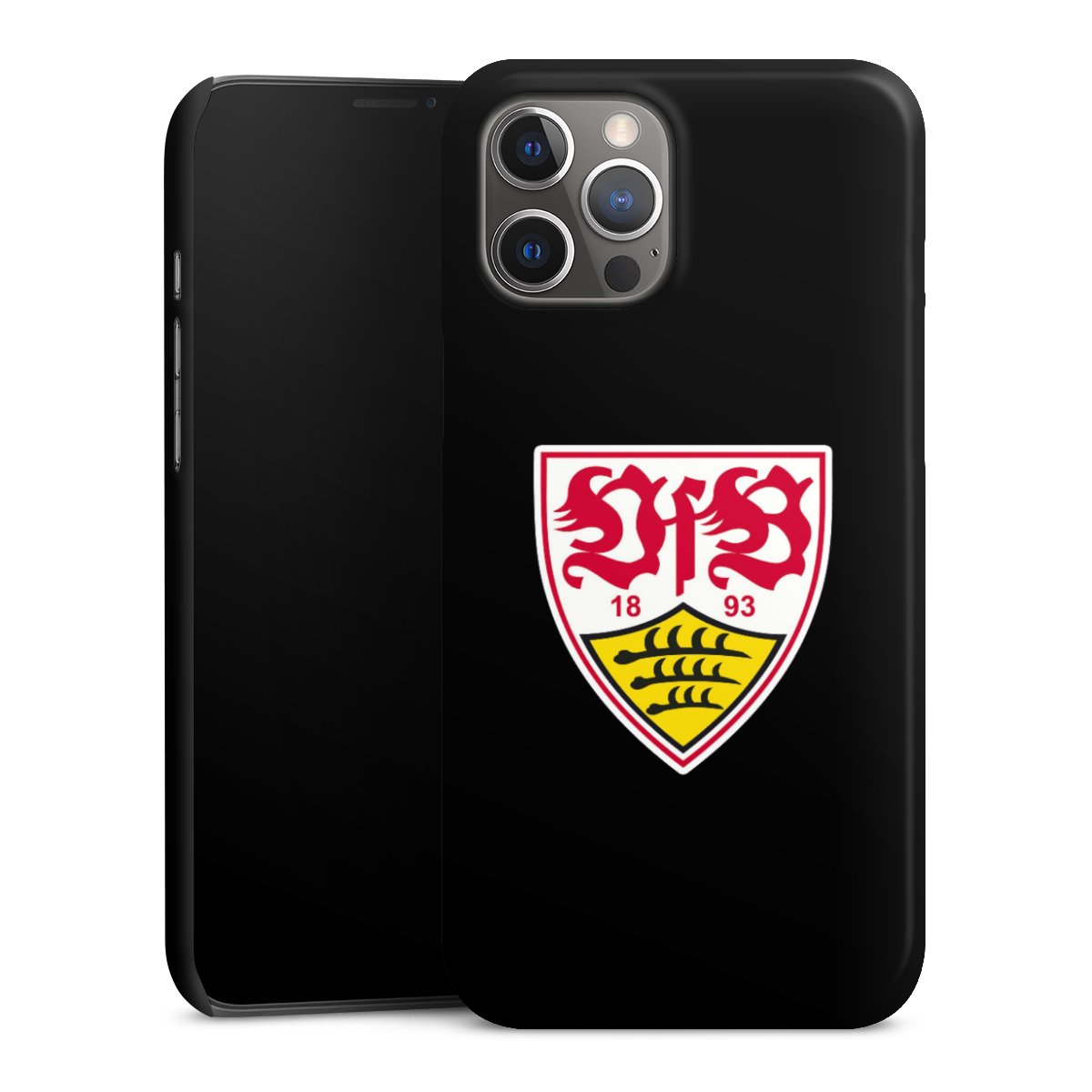 iPhone 12 Pro Max Handy Premium Case Smartphone Handyhülle Schutzhülle glänzend Vfb Stuttgart Official Licensed Product Coat Of Arms Premium Case