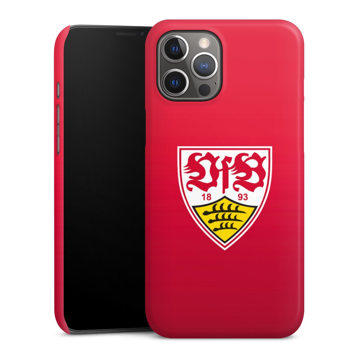 iPhone 12 Pro Max Handy Premium Case Smartphone Handyhülle Schutzhülle glänzend Official Licensed Product Vfb Stuttgart Premium Case