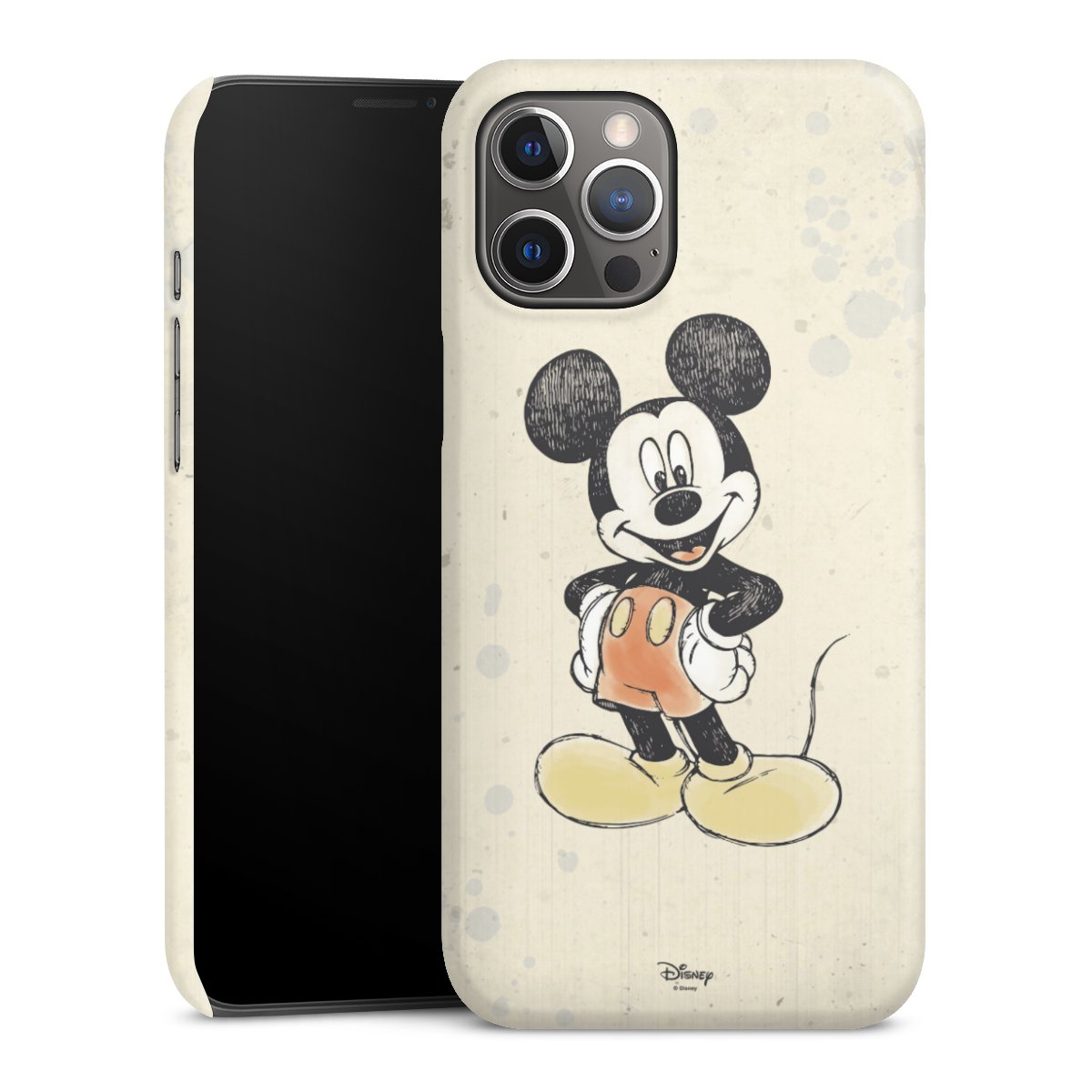 iPhone 12 Pro Max Handy Premium Case Smartphone Handyhülle Schutzhülle glänzend Water Colour Mickey & Minnie Mouse Official Licensed Product Premium Case