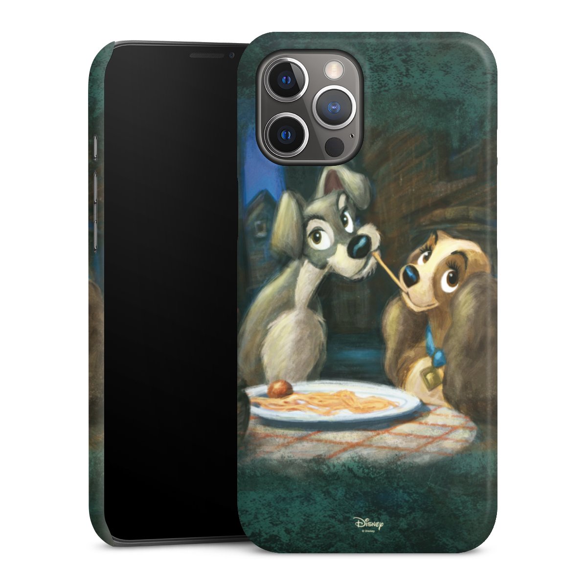 iPhone 12 Pro Max Handy Premium Case Smartphone Handyhülle Schutzhülle glänzend Lady And The Tramp Official Licensed Product Disney Premium Case