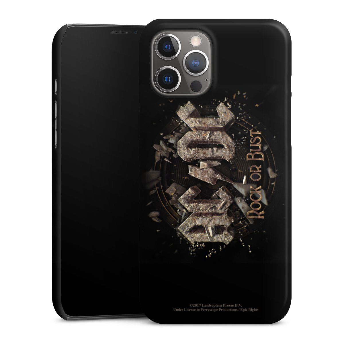 iPhone 12 Pro Max Handy Premium Case Smartphone Handyhülle Schutzhülle glänzend Acdc Official Licensed Product Rock Or Bust Premium Case