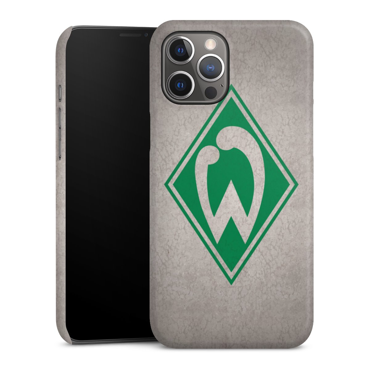 iPhone 12 Pro Max Handy Premium Case Smartphone Handyhülle Schutzhülle glänzend Sv Werder Bremen Concrete Official Licensed Product Premium Case