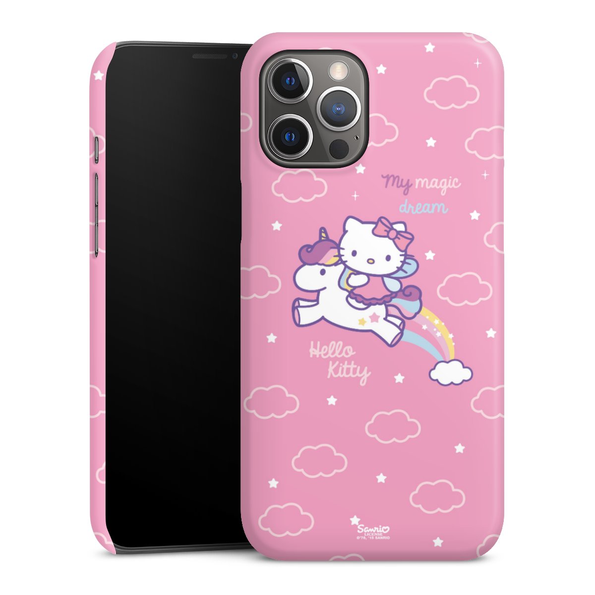 iPhone 12 Pro Max Handy Premium Case Smartphone Handyhülle Schutzhülle glänzend Einhorn Official Licensed Product Hello Kitty Premium Case