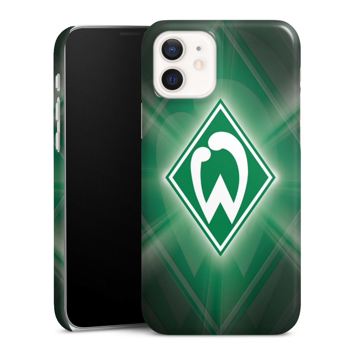 iPhone 12 Handy Premium Case Smartphone Handyhülle Schutzhülle glänzend Sv Werder Bremen Official Licensed Product Coat Of Arms Premium Case