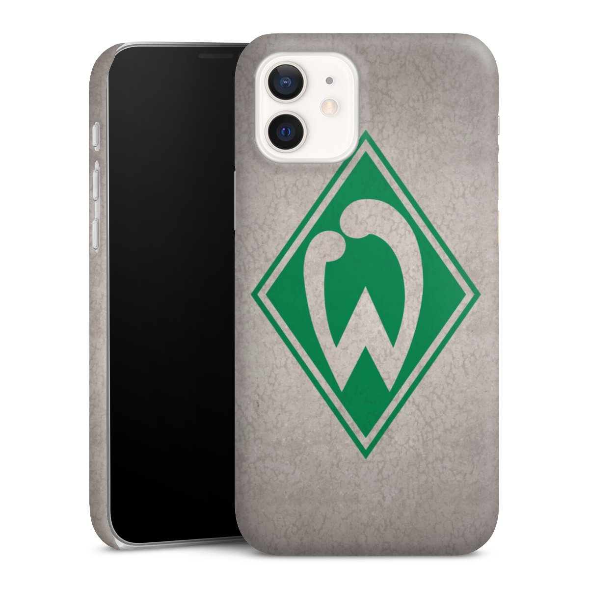 iPhone 12 Handy Premium Case Smartphone Handyhülle Schutzhülle matt Sv Werder Bremen Concrete Official Licensed Product Premium Case