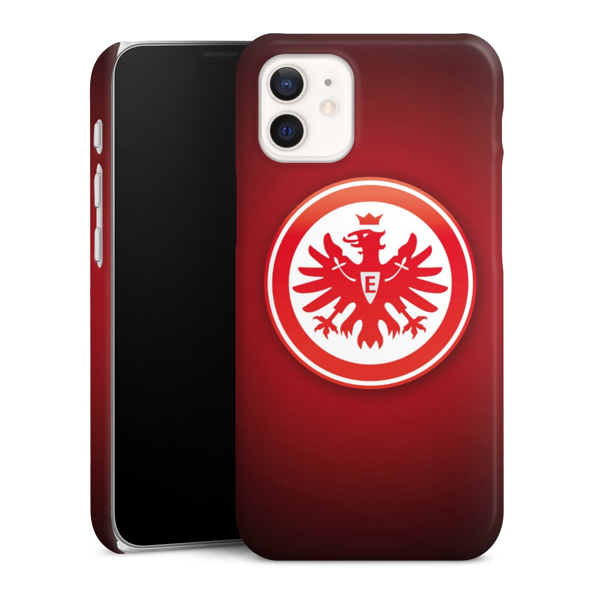 iPhone 12 mini Handy Premium Case Smartphone Handyhülle Schutzhülle glänzend Eintracht Frankfurt Official Licensed Product Coat Of Arms Premium Case